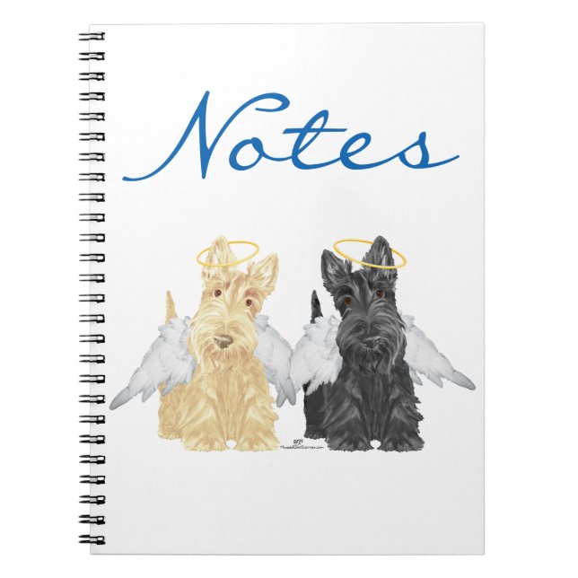 Cuaderno Ángeles Scottish Terrier (Frente)