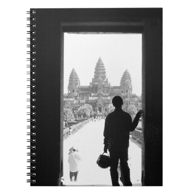 Cuaderno Angkor Cambodia, Puerta y Persona Angkor Wat (Frente)