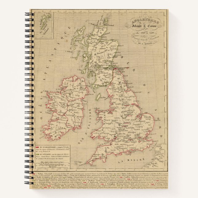 Cuaderno Angleterre, Irelande & Ecosse 1281 a 1400 (Anverso)