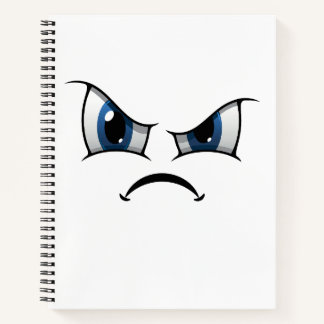 Cuaderno Angry face Notebook