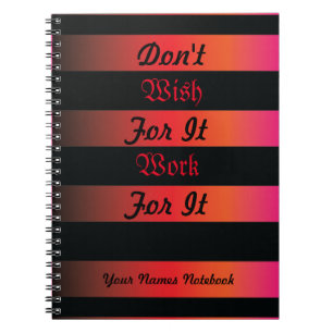 Cuaderno Angry Sunset tema fondo con rayas negras