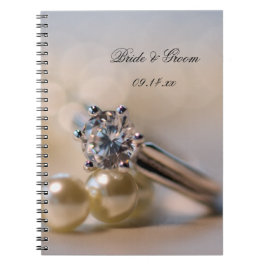 Cuaderno Anillo de compromiso de diamantes y Boda de perlas