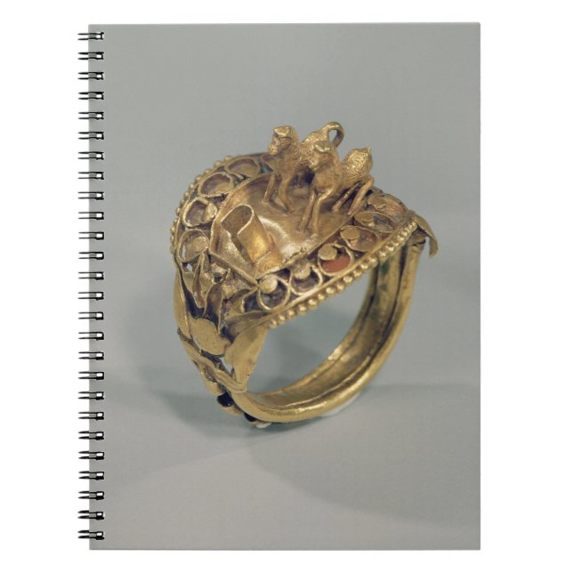 Cuaderno Anillo del caballo (oro y cornalina) (Frente)