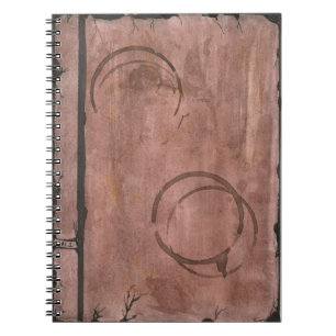Cuaderno Anillos De Café En El Libro De Esquemas De Acuarel