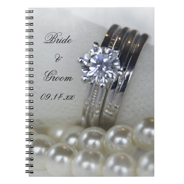 Cuaderno Anillos de diamantes y Boda de perlas (Frente)