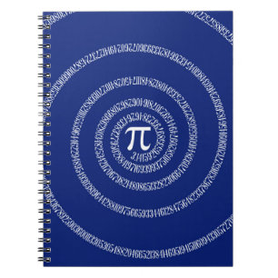 Cuaderno Anillos espirales para el pi en azules marinos
