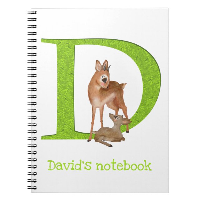 Cuaderno Animal ABC D es para dik-dik (Frente)
