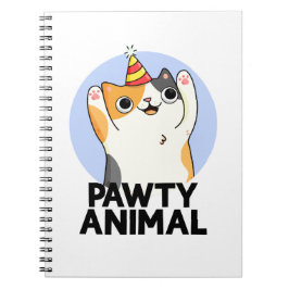 Cuaderno Animal de Fiesta Gorro de Fiesta Divertido Gato Ju