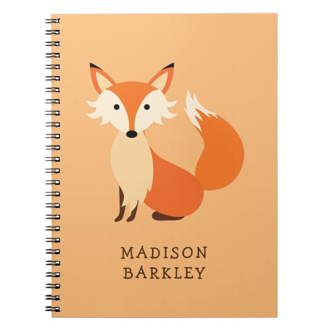 Cuaderno Animal de Fox Kid's cute Woodland (Frente)