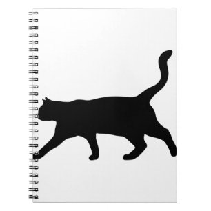 Cuaderno Animal De Gato El Gato Doméstico De La Silueta Gat