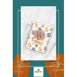 Cuaderno Animal del bosque personalizado - Nombrado con la 