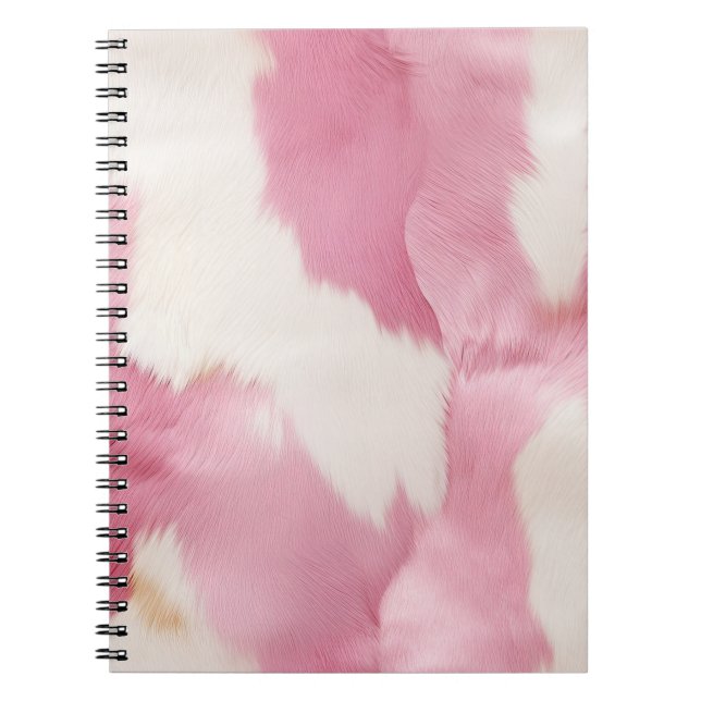 Cuaderno Animal Piel de vaca de oro blanco rosado de Rubor (Frente)