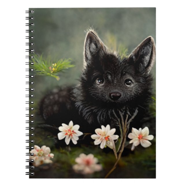 Cuaderno Animal salvaje floral (Frente)