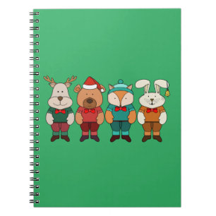 Cuaderno Animales adorables listos para el invierno