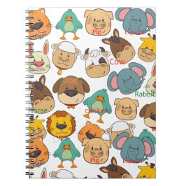 Cuaderno Animales adorables safari lindo catoon niños 