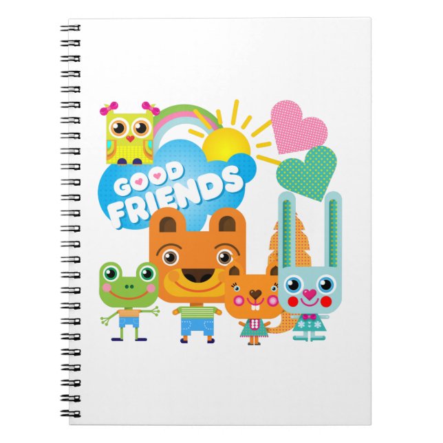 Cuaderno Animales Buenos amigos (Frente)