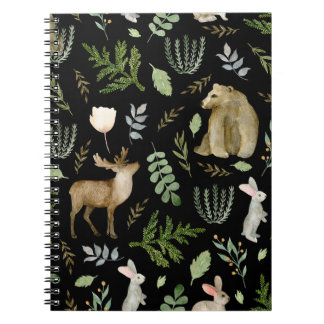 Cuaderno Animales Curados: Mano de acuarela dibujada.