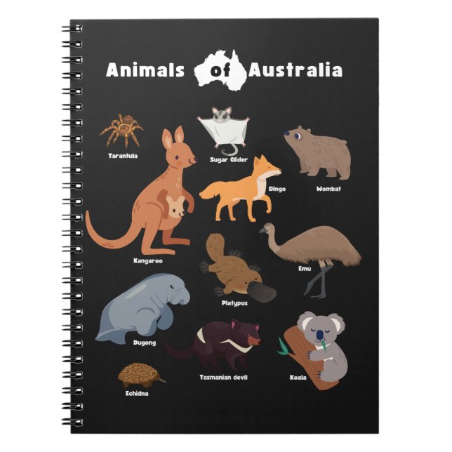 Cuaderno Animales de Australia Aussie Wildlife (Frente)