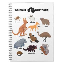 Cuaderno Animales de Australia Aussie Wildlife