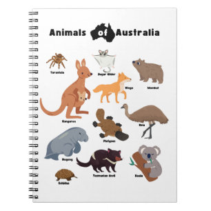 Cuaderno Animales de Australia Aussie Wildlife