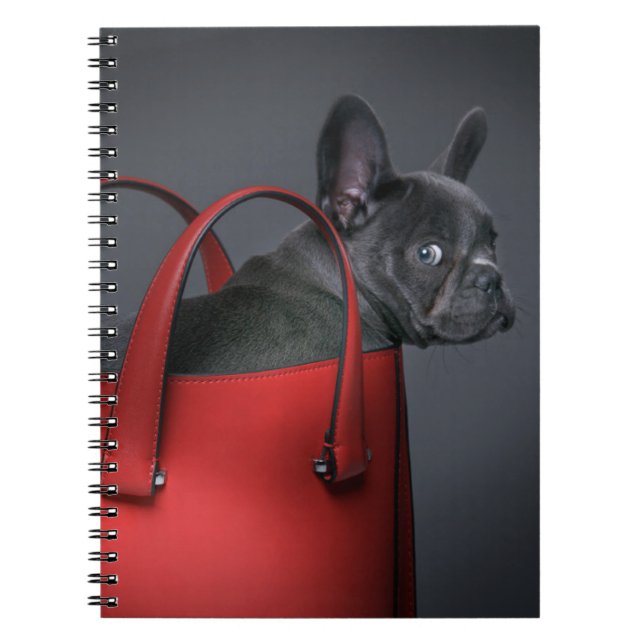 Cuaderno Animales de bebé más afectados | Bolsa de mano roj (Frente)