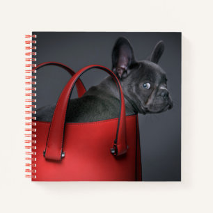 Cuaderno Animales de bebé más afectados Bolsa de mano roj