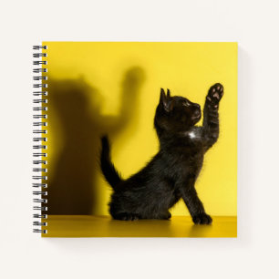 Cuaderno Animales de bebé más afectados Jugar al gato neg