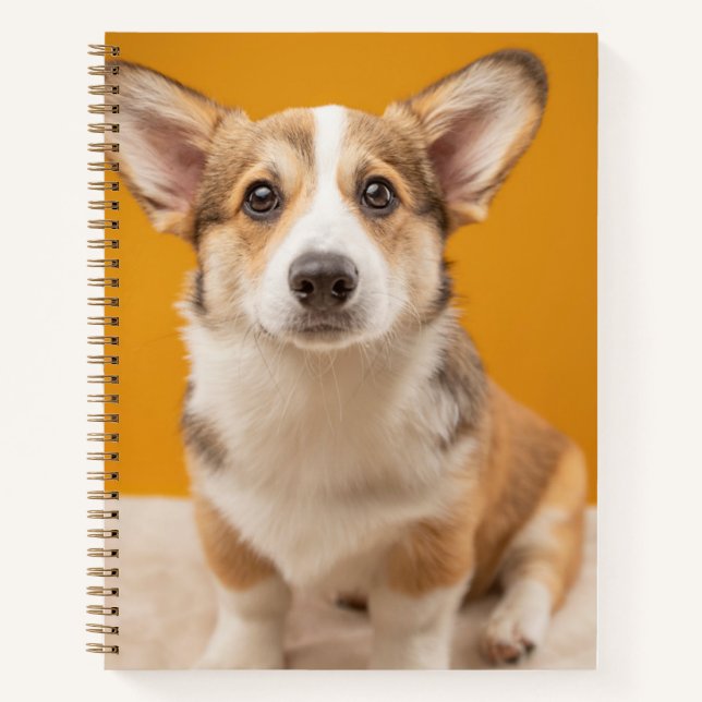 Cuaderno Animales de bebé más afectados | Retrato de Corgi  (Anverso)