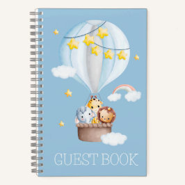 Cuaderno Animales de globo de aire caliente Niño Huésped Ba