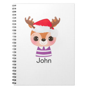 Cuaderno Animales de invierno de Navidades de renos malcria