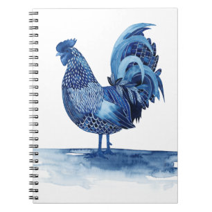 Cuaderno Animales de la granja azul cobalto - Rooster
