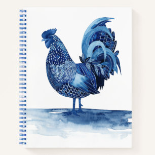 Cuaderno Animales de la Granja Azul de Cobalto - Rooster