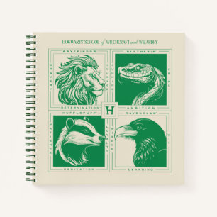 Cuaderno Animales de las Casas de HOGWARTS™ Grid