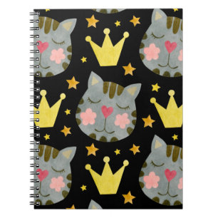 Cuaderno Animales de Mascotas adorables del patrón de gato
