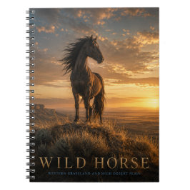 Cuaderno Animales de pastizales occidentales de caballo sal
