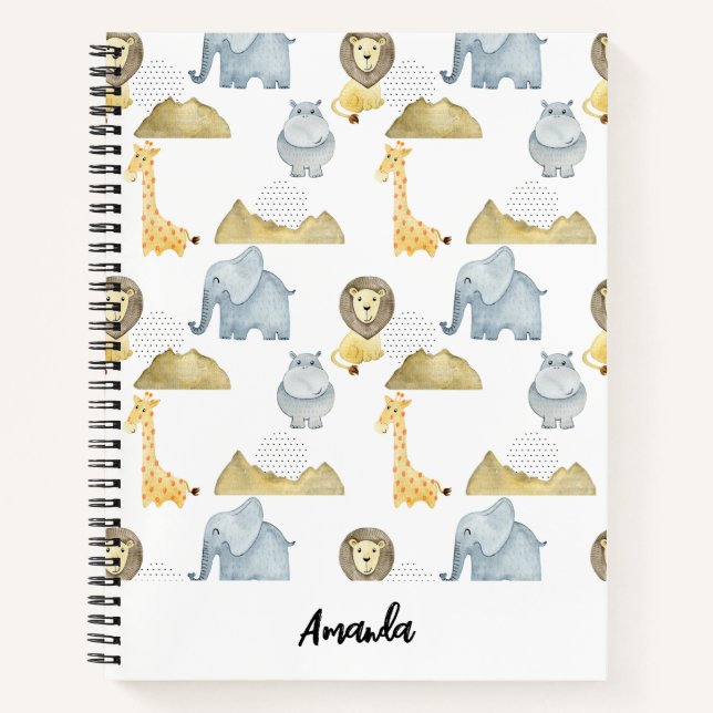 Cuaderno Animales de Safari (Anverso)