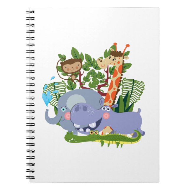 Cuaderno Animales de Safari Cute (Frente)