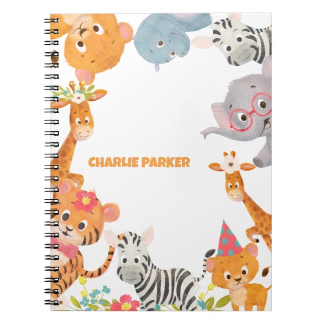Cuaderno Animales del bebé de la jungla (Frente)
