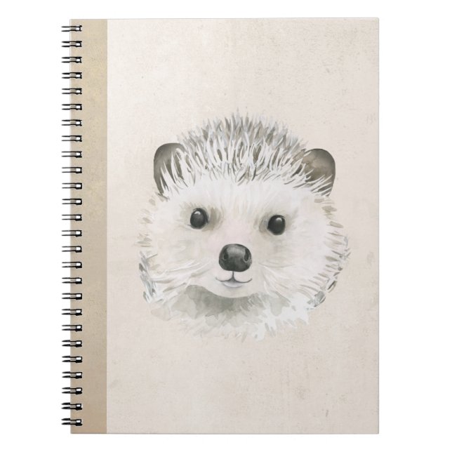 Cuaderno Animales del Bosque Acuarela Floral Espiral Simple (Frente)