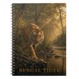 Cuaderno Animales del bosque de sal del tigre de Bengala