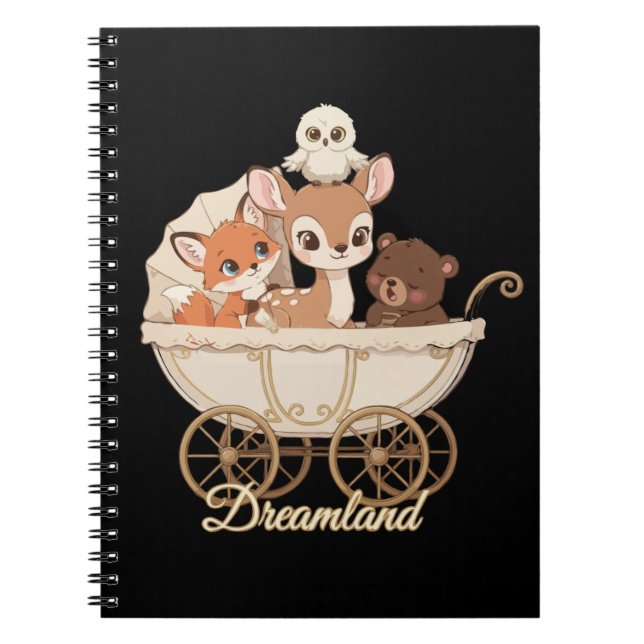 Cuaderno Animales del Bosque de Sueños Encantadores | Zorro (Frente)