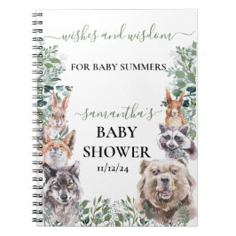 Cuaderno Animales del bosque de Woodland de Baby Shower des