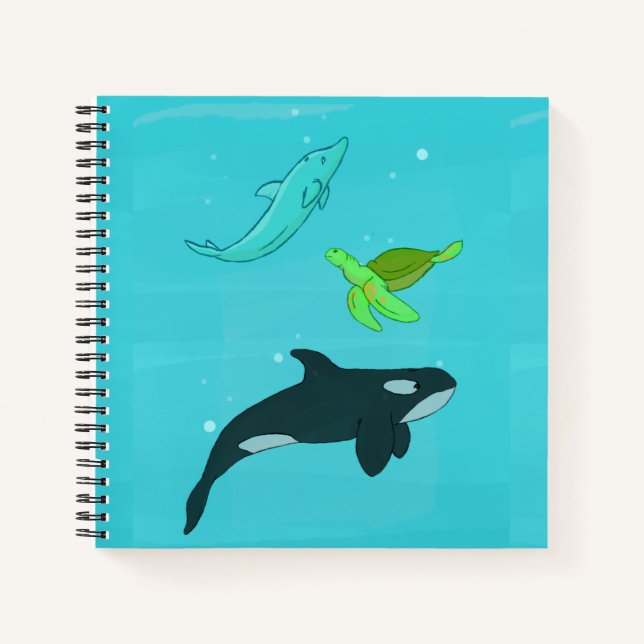 Cuaderno Animales del mar (Anverso)
