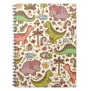 Cuaderno Animales extintos. Reptiles prehistóricos. Cute Ca