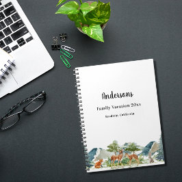 Cuaderno Animales forestales vacacionales para familias