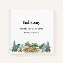Cuaderno Animales forestales vacacionales para familias