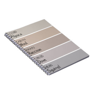 Cuaderno Animales Marrones Claros y Grises Chip de Pintura