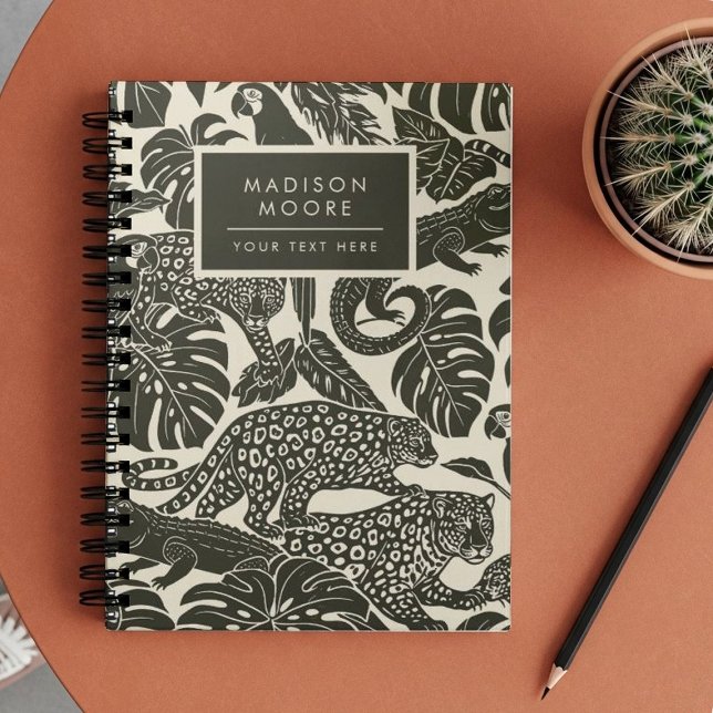 Cuaderno Animales negritos y cremas de la selva tropical (Subido por el creador)