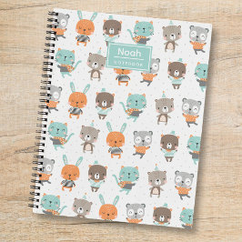 Cuaderno Animales neutrales en género en colores suaves