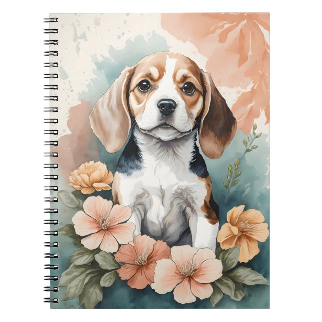 Cuaderno Animales para bebés | Adorable Beagle Puppy (Frente)
